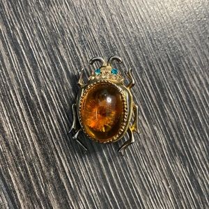 Vintage Beetle Brooch